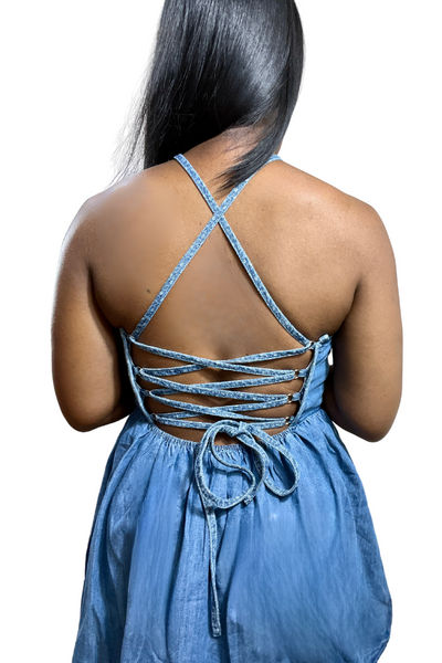 Denim Woven Romper